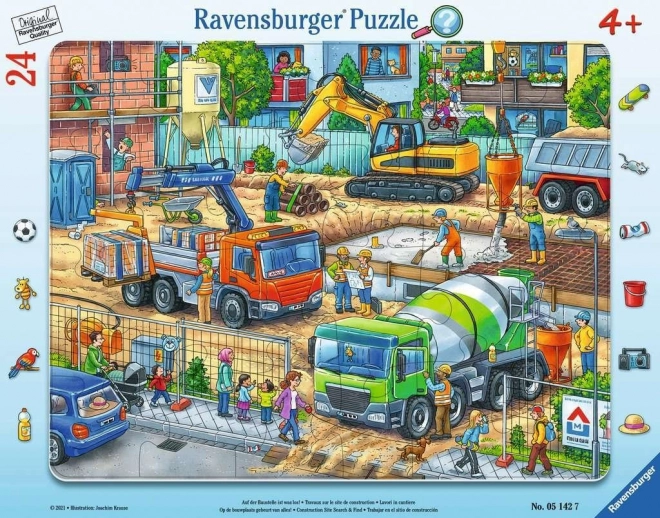 Puzzle Sur le chantier 24 pièces