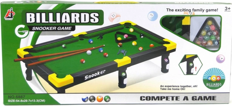 Mini billard de table avec accessoires 55 × 30 × 13 cm - 1 pièce