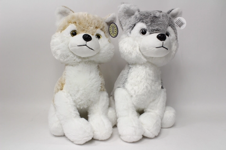 Chien Husky en peluche 40 cm