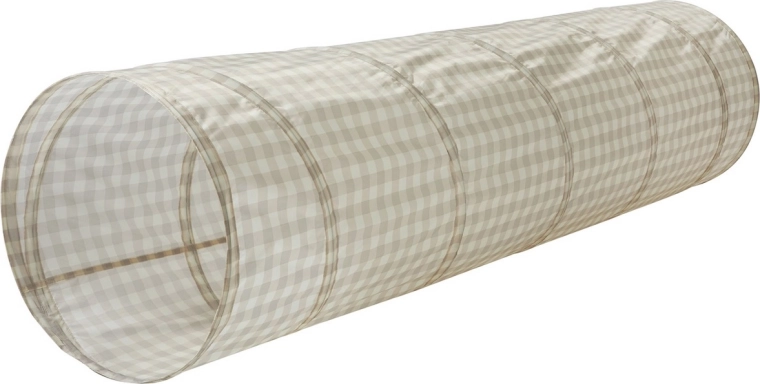 Tunnel de jeu pour enfants 3 sprouts recycled gingham beige - 1 pièce