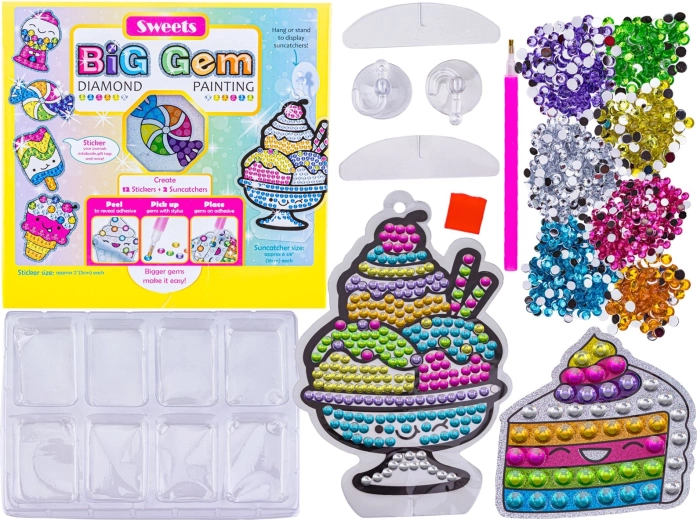 Mosaïque diamant – autocollants Friandises