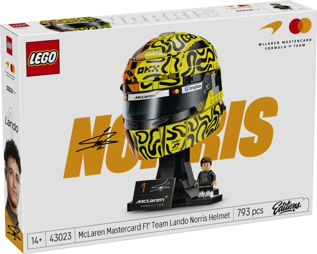 Casque LEGO de Lando Norris – équipe McLaren Mastercard F1