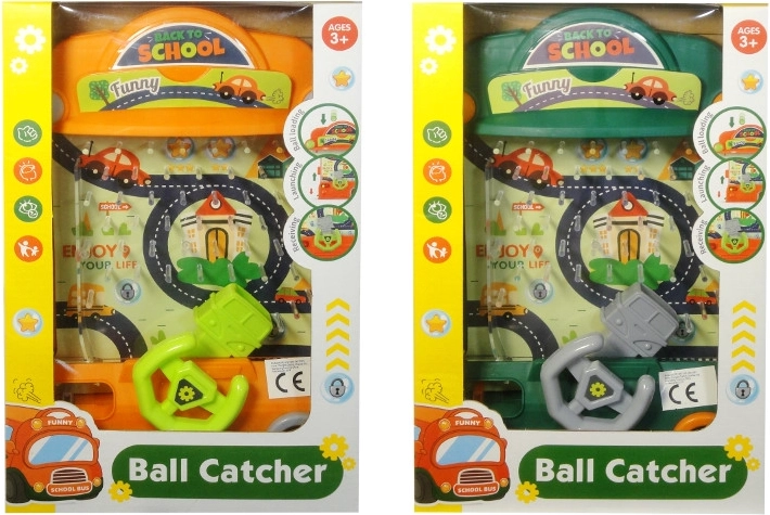 Jeu d’adresse pour enfants avec balles – autobus labyrinthe