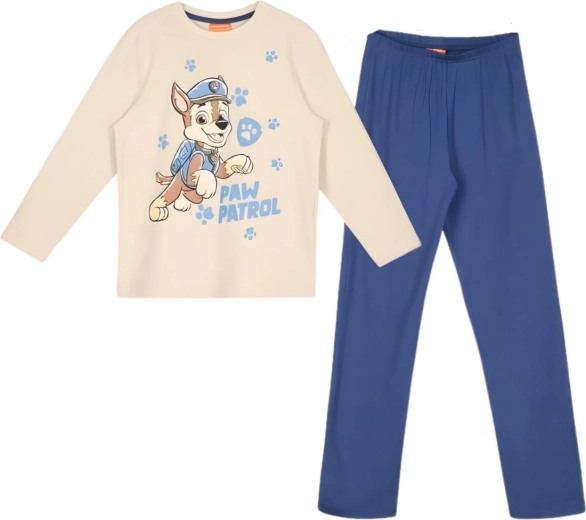Pyjama pour enfant Pat' Patrouille Chase beige et bleu marine