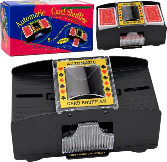 Mélangeur de cartes électrique automatique pour 2 paquets - 1 pièce