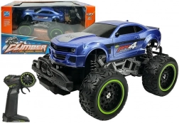 Voiture RC tout-terrain à grandes roues 1:24 – Bleu