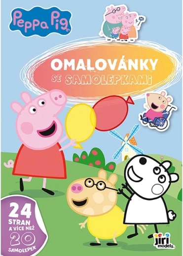 Coloriages A4 avec autocollants Peppa Pig