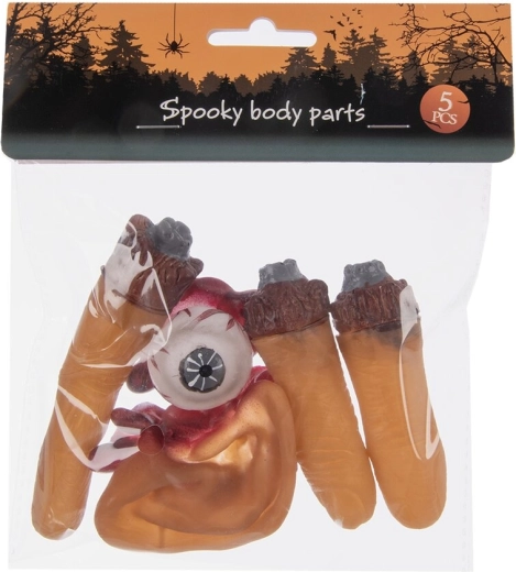 Décorations d’Halloween en plastique (UH), lot de 5 pcs