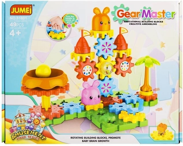 Cubes mobiles Jumei 4+ – parc d’attractions (49 pièces)