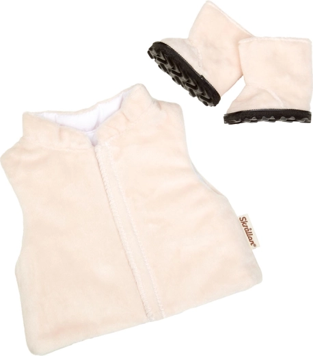 Skrållan gilet et bottes pour poupées 36–40 cm