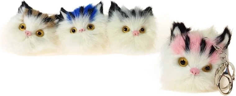 Porte-clés peluche chaton