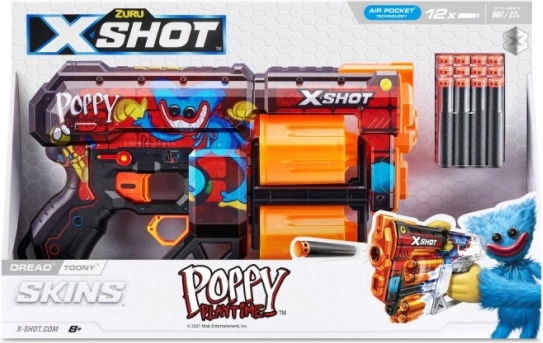 X-Shot Skins Dread Toony – blaster en mousse pour enfants (12 fléchettes)