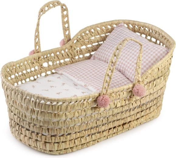 Grand couffin Moïse Antonio Juan pour poupée avec linge de lit