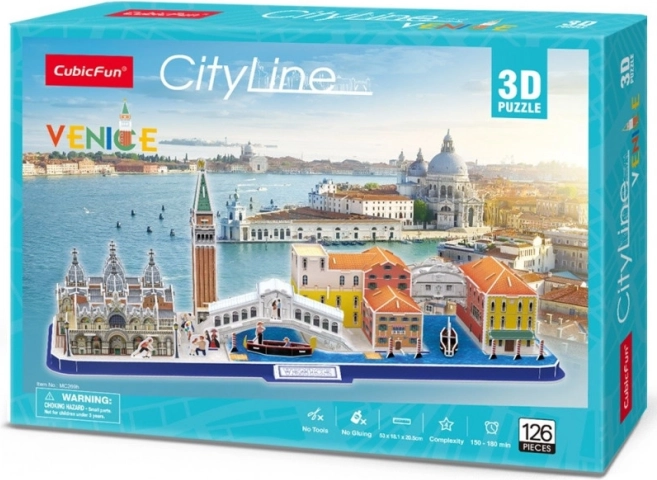 Puzzle 3D panorama Venise - 126 pièces