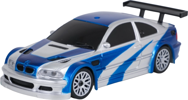 Voiture de drift R/C 1:43 bleue avec accessoires