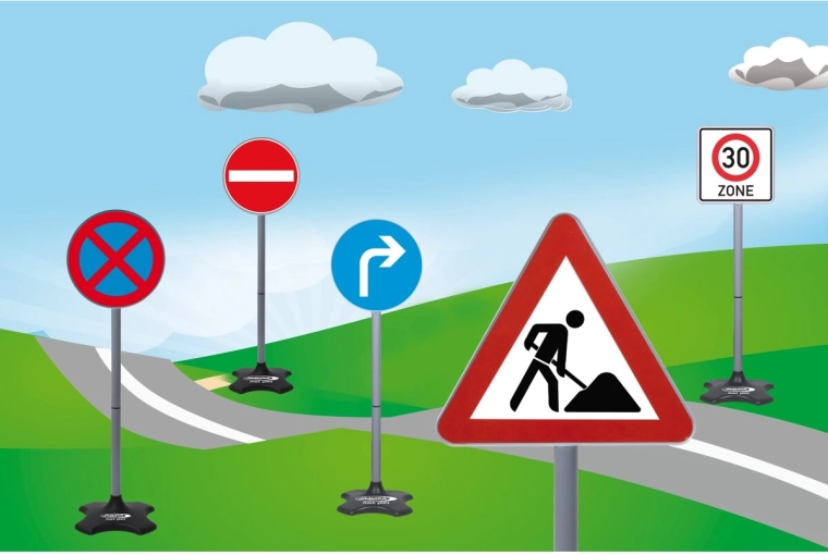 Ensemble de panneaux de signalisation Jamara – set B (30 pièces)