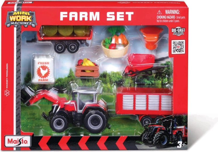 Set agricole Maisto Massey Ferguson