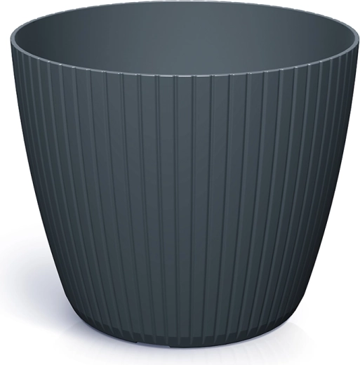 Pot de fleurs en plastique Lamia 17,8 cm anthracite