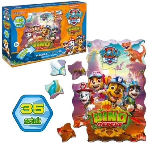 Paw Patrol Dino Rescue – set magnétique 35 pièces
