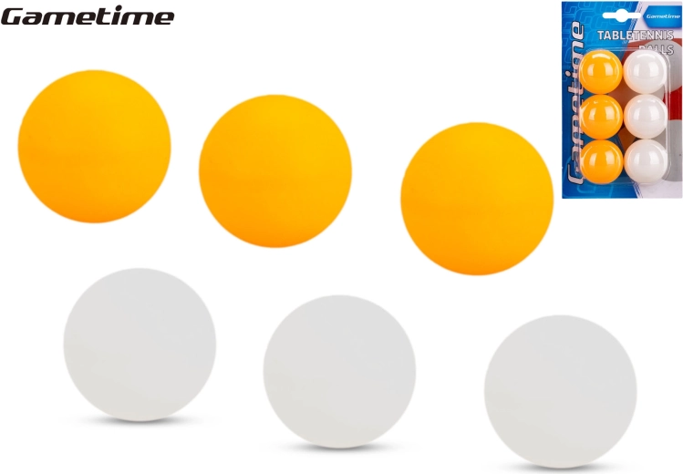 Gametime balles de tennis de table 6 pcs