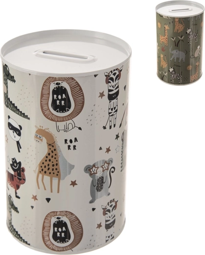 Tirelire en métal Animal kids pour enfants 10 × 15 cm