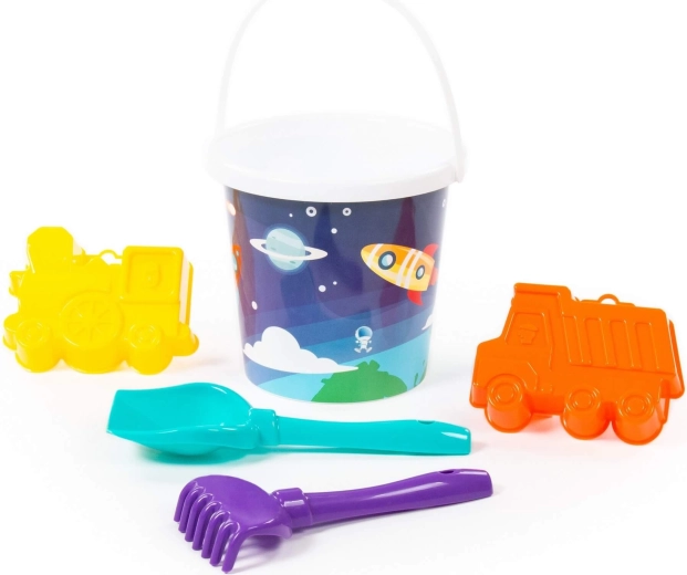 Ensemble de jeu de plage sur le thème de l’espace
