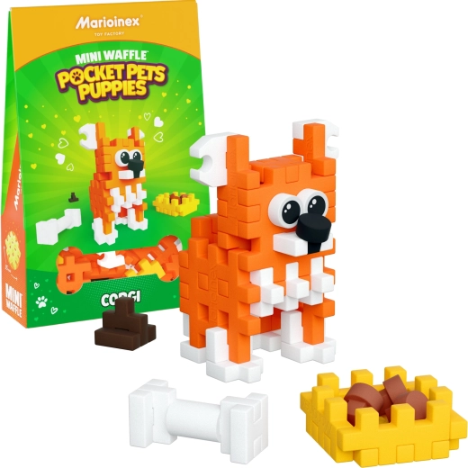 Jeu de construction Mini Waffle Pocket Pets – corgi