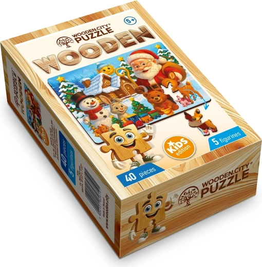 Puzzle en bois WOODEN CITY Santa Claus, 40 pièces