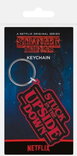 Porte-clés en caoutchouc Stranger Things Stuck in The Upside Down