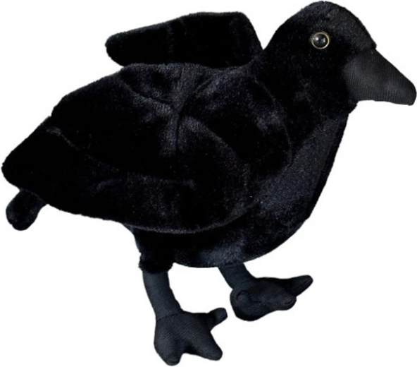 Corbeau en peluche 25 cm - 1 pièce