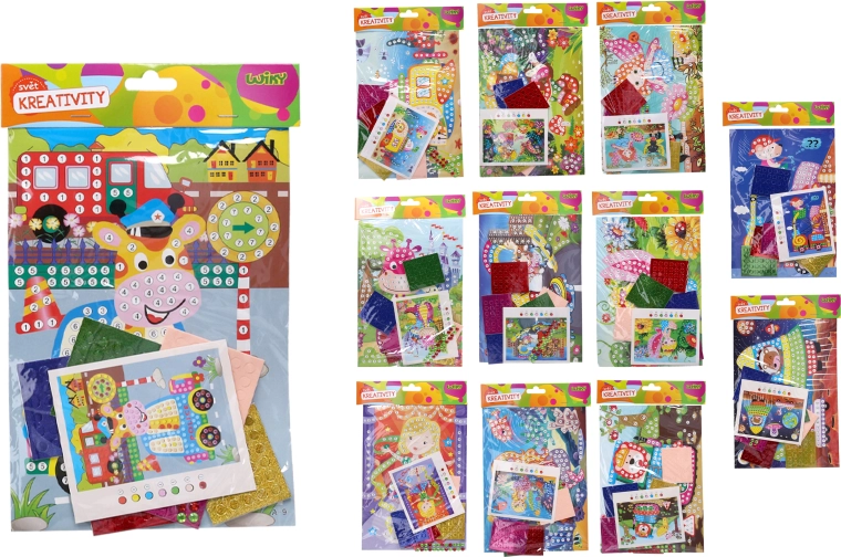 Set adhésif créatif 18 × 25 cm – assortiment de motifs