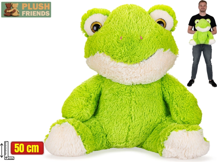 Plush Friends grenouille en peluche assise 50 cm