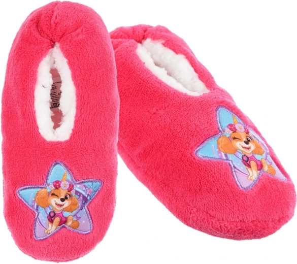 Chaussons pour enfants Pat' Patrouille couleur framboise