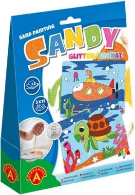 Tableaux de sable tortue et sous-marin