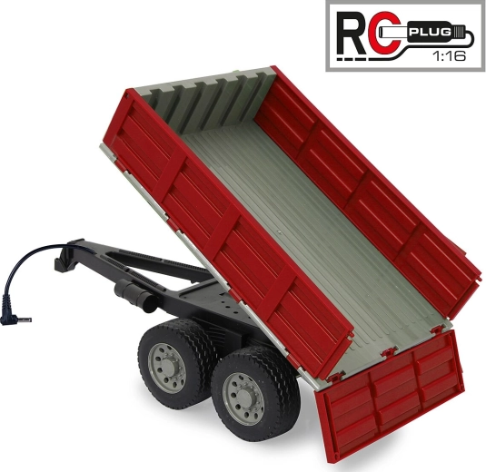 Remorque basculante rouge pour tracteur radiocommandé JAMARA 1:16