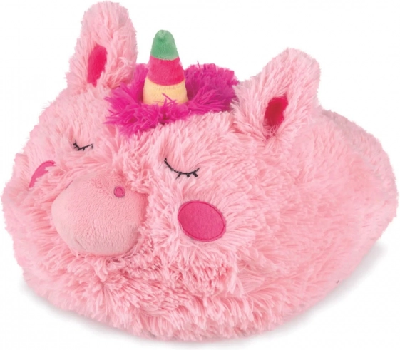 Pantoufle chauffante en peluche Cozy Noxxiez licorne
