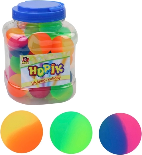 Balle rebondissante arc-en-ciel 45 mm