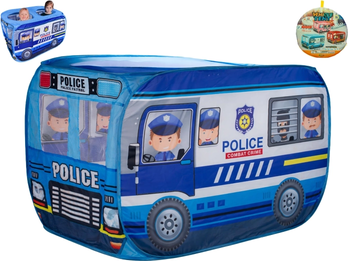 Tente en tissu pour enfants en forme de voiture de police