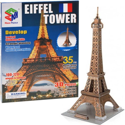 Puzzle 3D Tour Eiffel – 35 pièces, sans colle