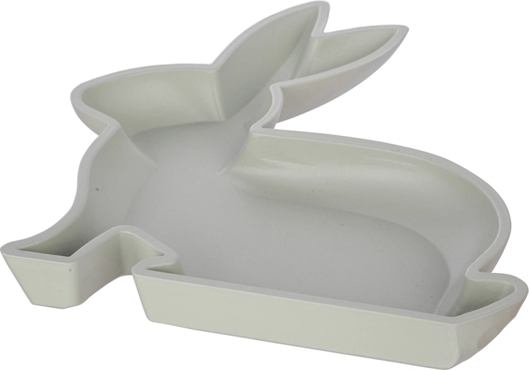 Plateau décoratif en MDF vert 23 × 29,5 cm