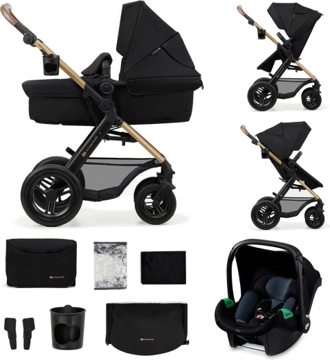 Poussette combinée Kinderkraft MOOV 2 AIR 3en1 Pure black