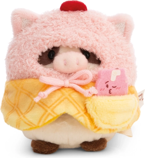 Vache en peluche Moona MYMOCHI de NICI 8 cm – coffret cadeau glace et milkshake