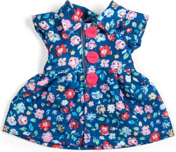 Bigjigs Toys robe bleu marine à motif floral pour poupée 28 cm