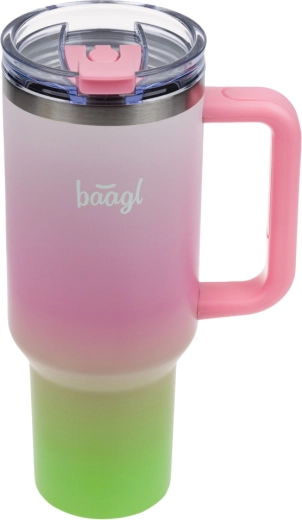 Baagl mug isotherme avec paille B-Cup Strawberry Matcha 1,18 l