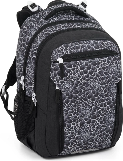 Sac à dos scolaire Bagmaster Porto noir et blanc