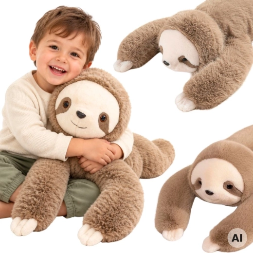 Peluche sensorielle lestée paresseux WOOPIE 1 kg