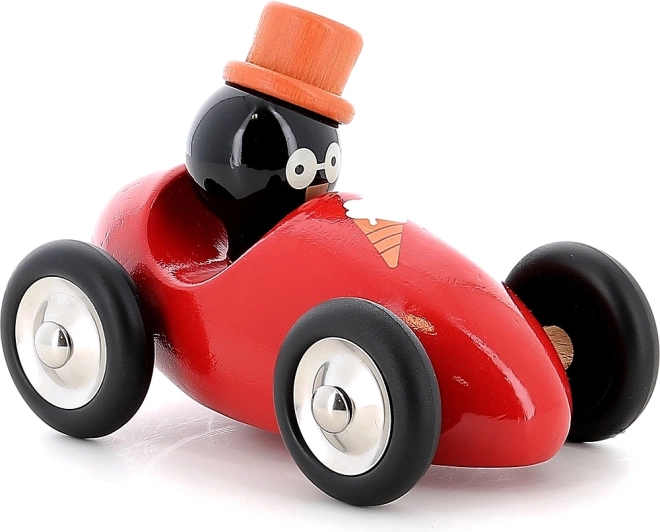 Vilac voiture de course en bois Pingouin René