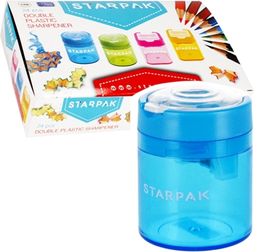 Taille-crayon coloré avec réservoir - 1 pièce