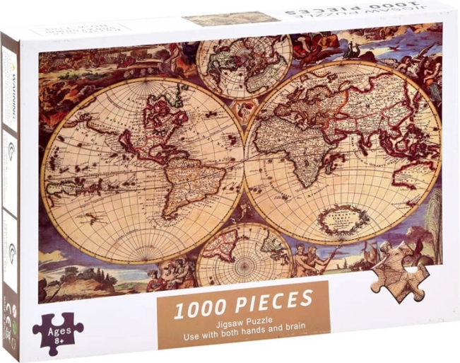 Puzzle de la carte du monde antique 1000 pièces