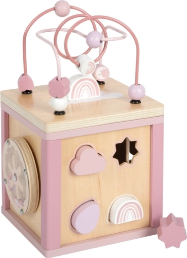 Cube d’activités motrices Small foot rose